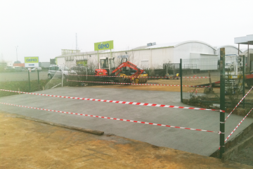 Chantier KILOUTOU - Création d'un accès en béton armé extérieur, dalle de jonction Nantes (44) Est Entreprise