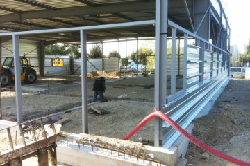 Chantier PAVAGEAU - Construction d'un bâtiment industriel à Saint Herblain (44)