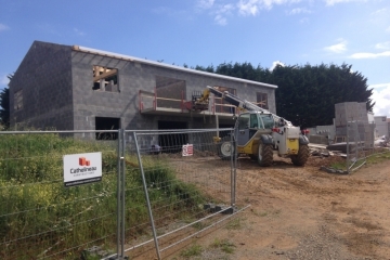 Construction de logements sociaux par La Nantaise d'Habitation (LNH) à Saint-Léger-les-Vignes (44)