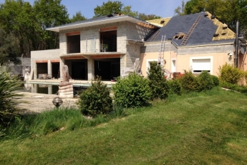 Construction d'une extension maison et garage chez un particulier à Sainte Luce sur Loire (44)