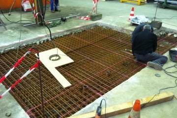 Création d'un macif en béton armé pour la mise en place d'un outil de production - Etablissement Labourie à St Herblain (44)