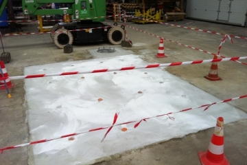 Création d'un macif en béton armé pour la mise en place d'un outil de production - Etablissement Labourie à St Herblain (44)