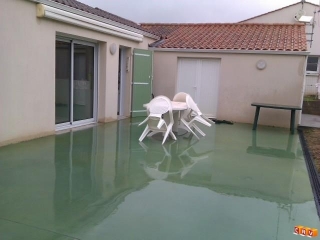 Création terrasse extérieure en béton décoratif à La Tranche-sur-Mer (85)